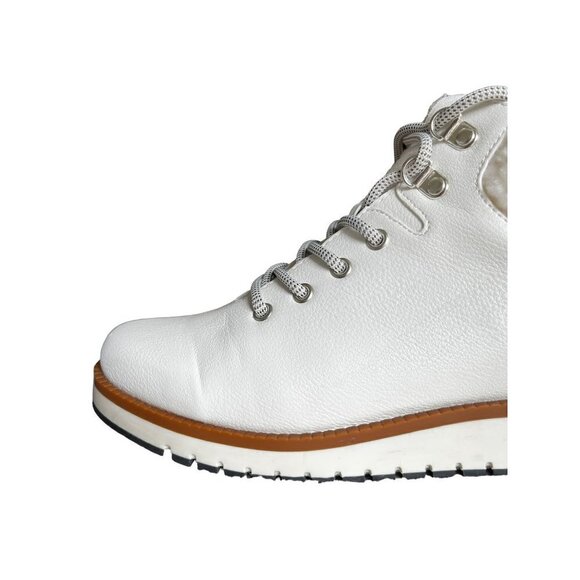 Cliffs by White Mountain Collins White Leather Fur Women's Boots Size 9 M - Picture 9 of 14